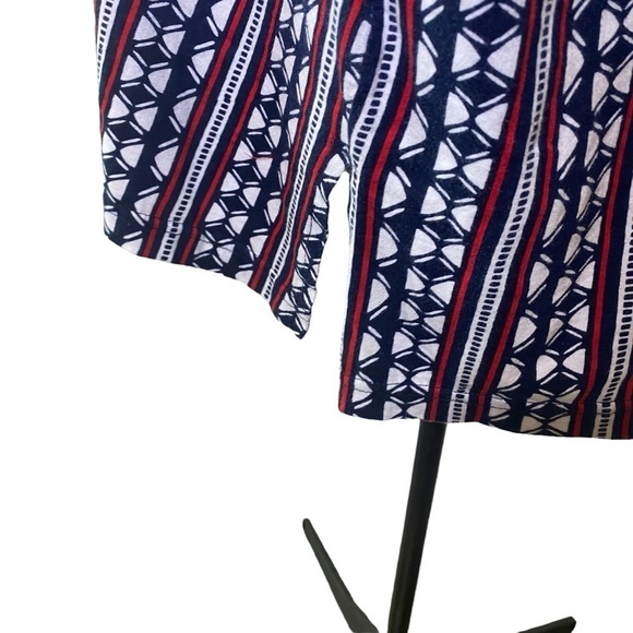 ULLA POPKEN Women's plus size 32/34 red blue white cotton tunic top pull over - Picture 6 of 8